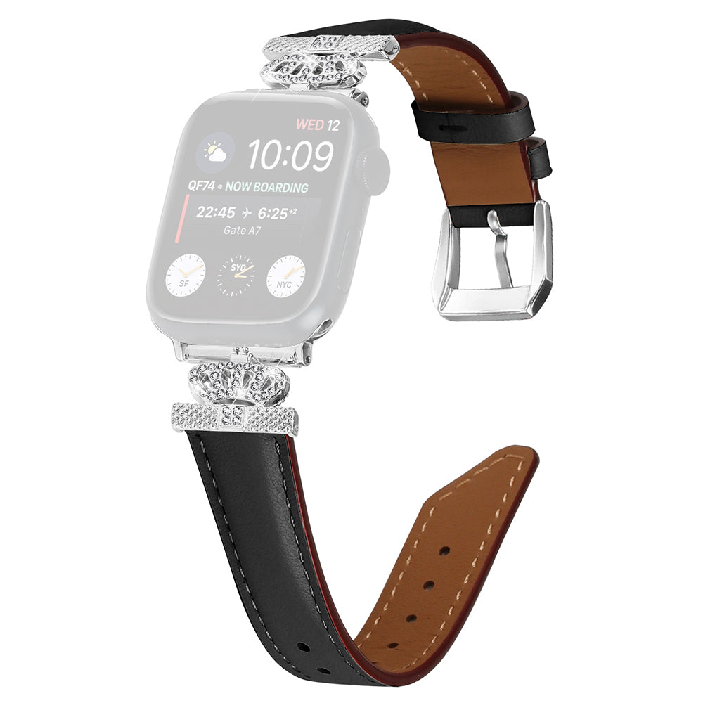 Silver Buckle Watch Band for Apple Watch Ultra Ultra 2 49mm Series 9 8 7 45mm SE (2023) SE (2022) 6 5 4 SE 44mm 3 2 1 42mm Rhinestone Bracelet Strap Silver Buckle Watch Band for Apple Watch Ultra Ultra 2 49mm Series 9 8 7 45mm SE (2023) SE (2022) 6 5 4 SE 44mm 3 2 1 42mm Rhinestone Bracelet Strap